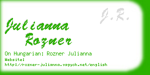julianna rozner business card